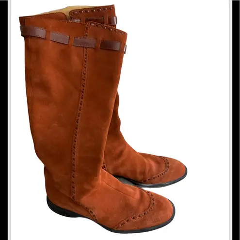 Tod's Tod’s Suede Burnt Orange Boots