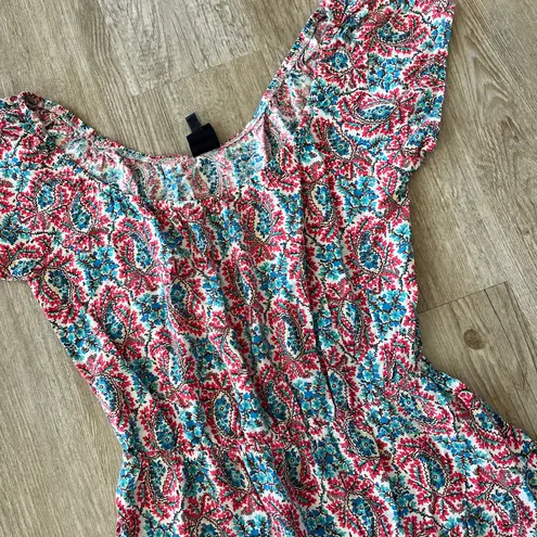 Love Reign Womens Multicolor Printed Mini Dress - L