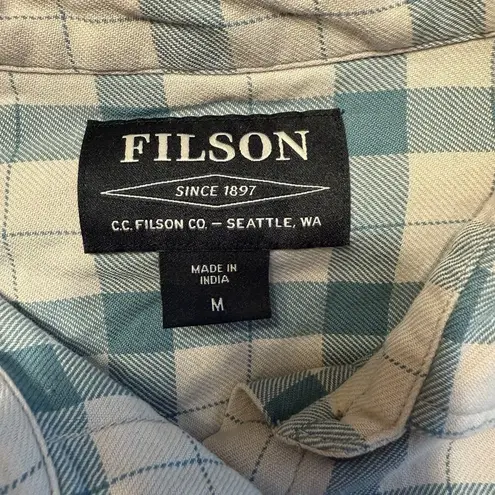 CC Filson Women’s MED Alaskan Guide Flannel Long Sleeve Plaid Camping Hiking EUC