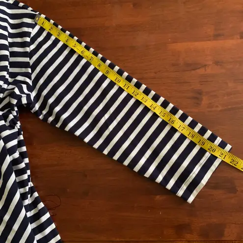 Free Assembly XXL Blue/White Women's Striped Super Soft Mini T-Shirt Dress