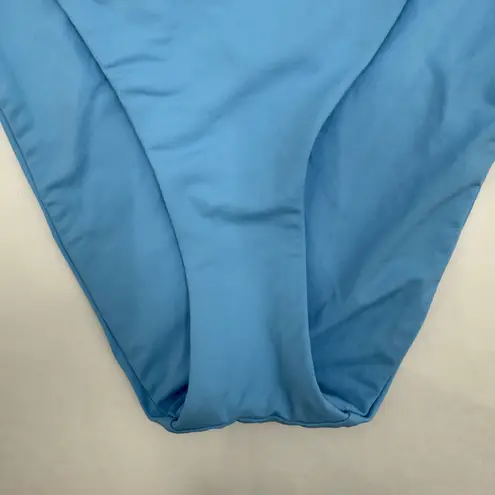 Becca Bikini Bottoms Size Small High Waisted French Cut Sky Blue NWT Classic