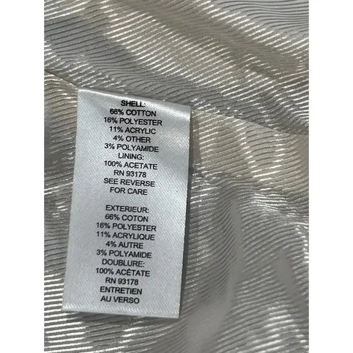 Elie Tahari Ellie Tahari Vintage Woven Houndstooth Double Breasted Blazer Size S Navy White