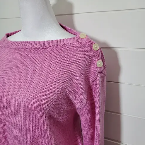 Ralph Lauren Lauren  Light‎ Pink Cable Knit Pullover Sweater. Size: XL