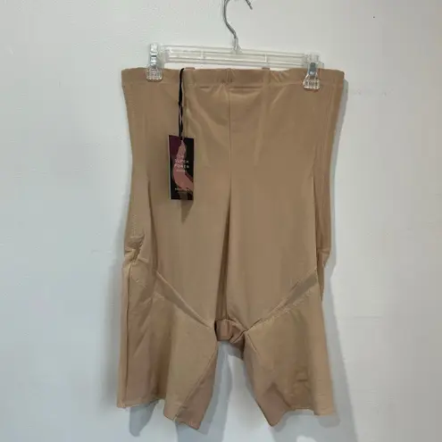 Honeylove SuperPower Shorts 1X Beige High Compression Sculpting Short No Straps