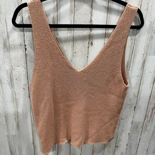 Gentle Fawn Lisette Knit Tank Top Canyon Clay VNeck Womens Large Layering