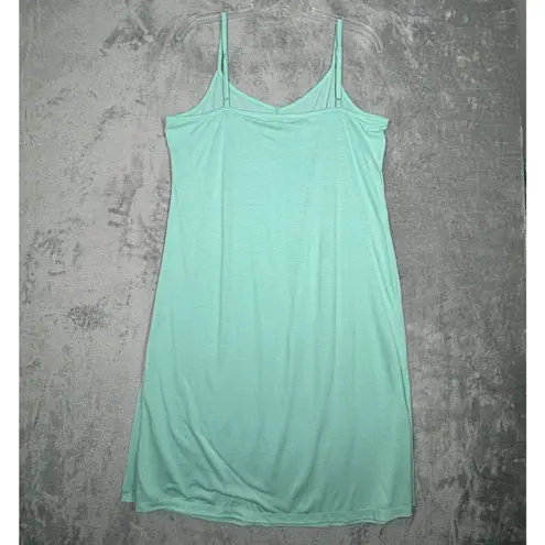 Soft Surroundings Caftan Women Large XL Green Embroidered Kaftan Bohemian Hippie