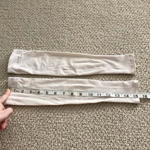 Women’s Sun Sleeves Activewear Stretch Arm Protection Size Small Off White