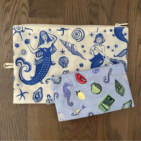Baggu NWT Go Pouch Set of Two in Medium and Small Size Sea Creatures