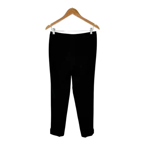 St. John Black Pants Straight Leg Dress Slacks Trousers Slits Spring 2010 Size 6