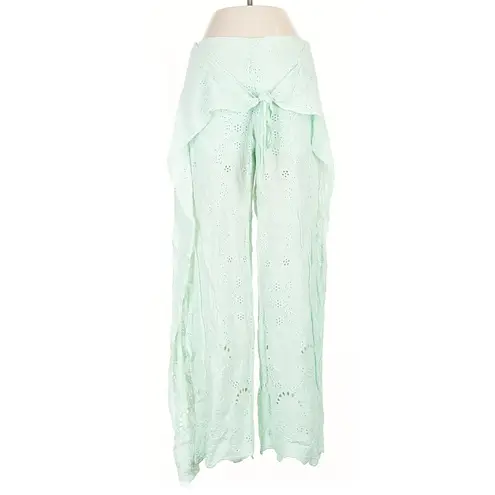 Young fabulous & broke Mint Green Eyelet Pants Tie Beach Cover Up Xs boho fairy