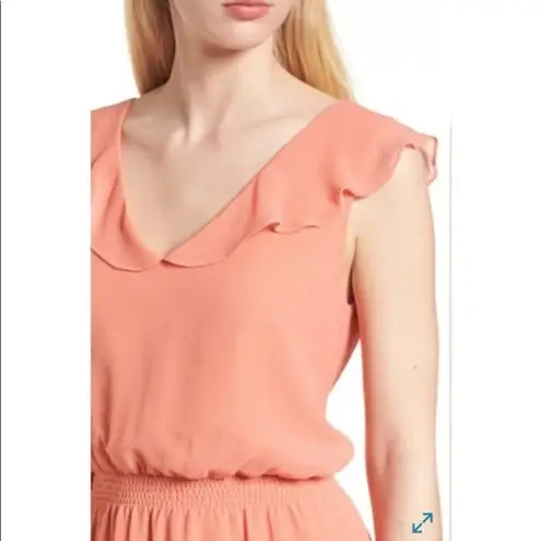 Cupcake And Cashmere Babydoll Chiffon Iniko Blouson Dress Pink