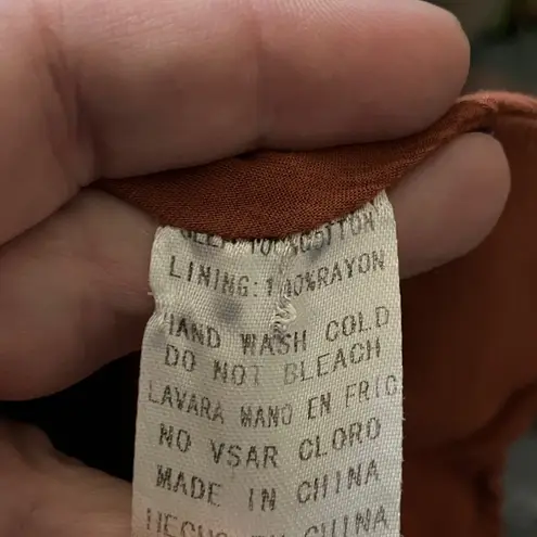 🧜♀️ Ces Femme Eyelet Lace Dress, Medium Orange