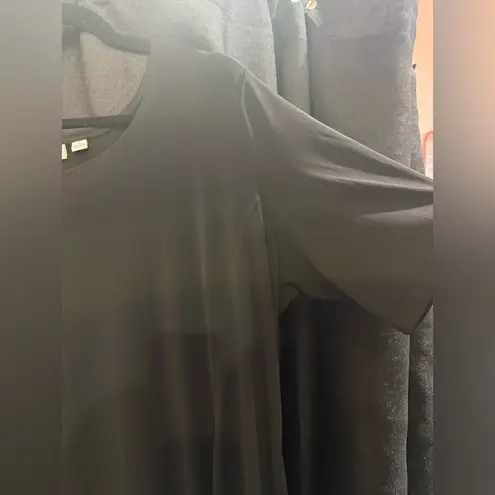 Susan Graver Black Dress Short Sleeve