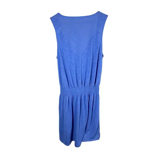 Becca Breezy Basics Ring-Trim Swim Cover-Up Dress Size Large Blue