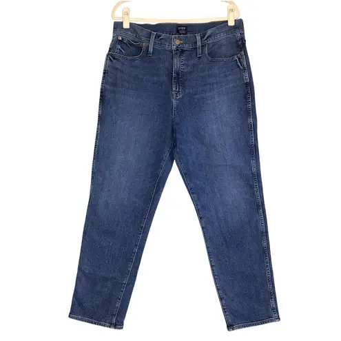 J.CREW High Rise Classic Vintage Jean Women 33 Blue Everyday Work Comfort Travel