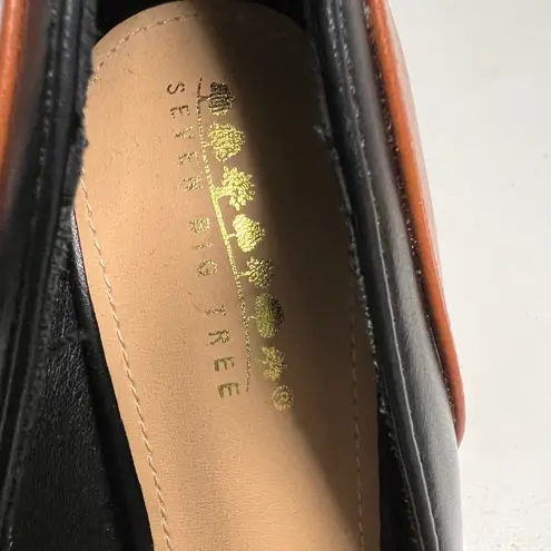 SEVEN BIG TREE Black Brown Color Block Pointed Toe Stiletto Heels Size 40 US 9.5