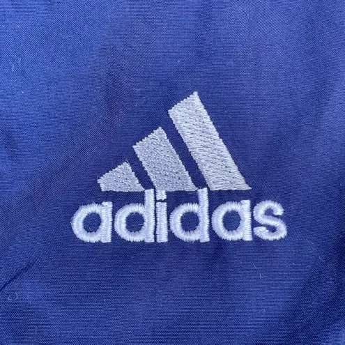 Adidas Vintage 90s  Navy Blue Wind Breaker Hooded Zip Up Jacket