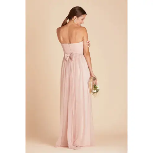 Birdy Grey NWT  Christina Convertible Vintage Blush Pink Tulle Maxi Dress