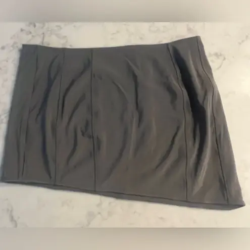 NWOT FANCI CLUB Gray micro mini asymmetrical skirt Small $300