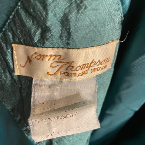 Vintage Norm Thompson Oregon Green Button Down Lightweight Coat Jacket Medium