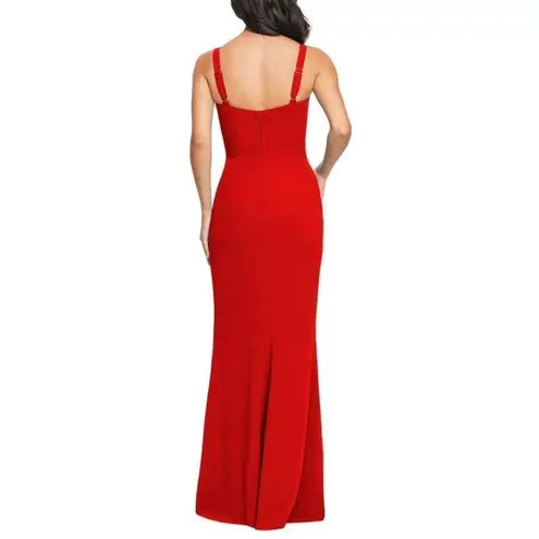 Dress the Population Red Brooke Twist Front Gown