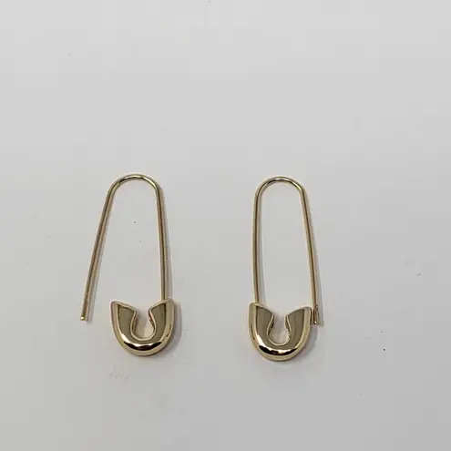 BaubleBar NWT Sugarfix by  Gold-Tone Safety Pin Threader Earrings Women's