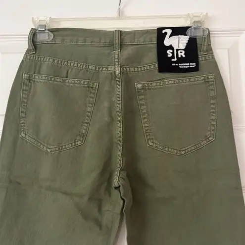 Bermuda Sandrine rose army green,  denim, jean shorts, size 24 NWT