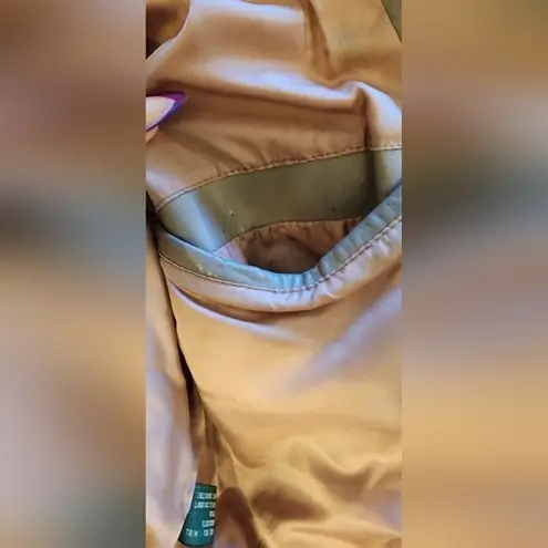 vintage hill & archer leather bomber heavy winter jacket with fox tail hood M Brown Size M