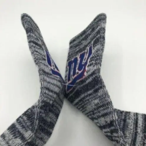 New York Giants Football Sporty Athletic Crew Style Socks Blue