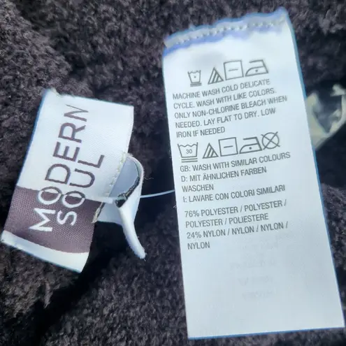 Modern Soul Womens Petite Small Pants Chenille Tapered Black Elastic Sherpa NWOT Size undefined