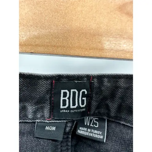 Urban Outfitters  BDG Black Denim 100% Cotton Hi-Rise Mom Jeans Women's Size 25