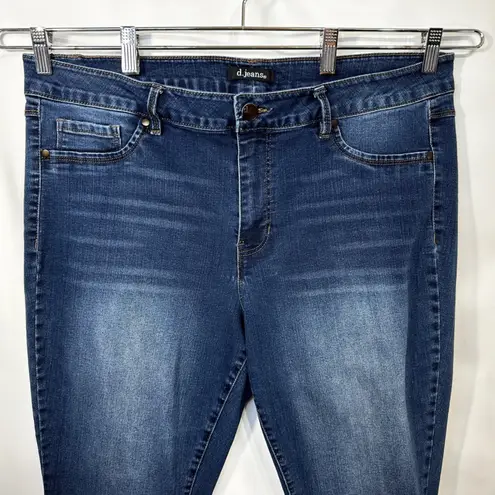 D. Jeans Plus Size 20W Skinny Jeans Denim Dark Wash Blue High Rise Stretch 804