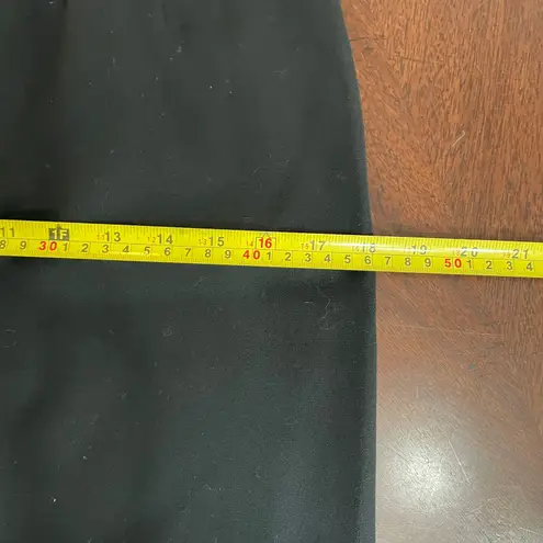 Rafaella Vintage Pencil Skirt Womens 6 Black Pleated Belted Pocket Worsted Wool