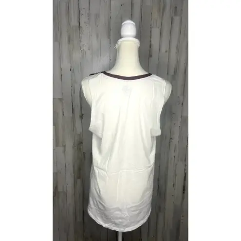 Rivalry Threads NWT Women's Large White Texas A&M Aggies Sleeveless Tank Top - Image 3