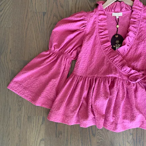 byTiMo Bubble Wrap Blouse in Pink Size XS