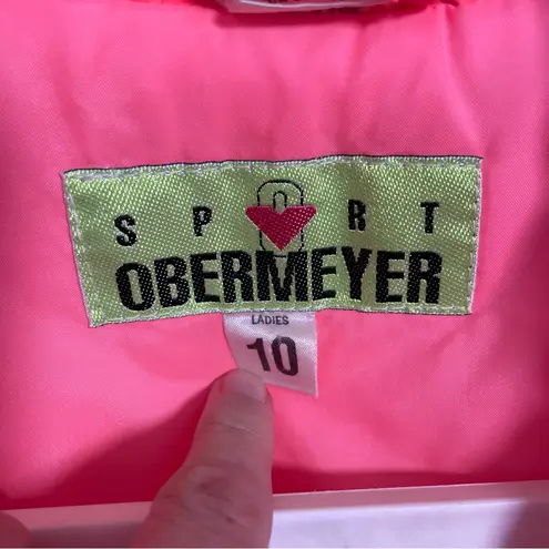 Obermeyer Sport Vintage 80’s 90’s S.K.I. Puffer Jacket bright orange retro