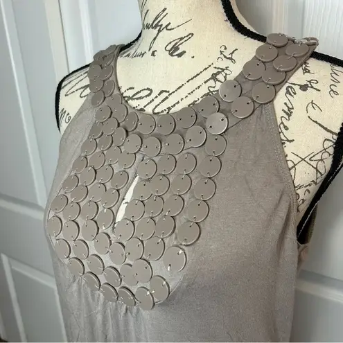 BCBGMAXAZRIA  Embellished Tank Top