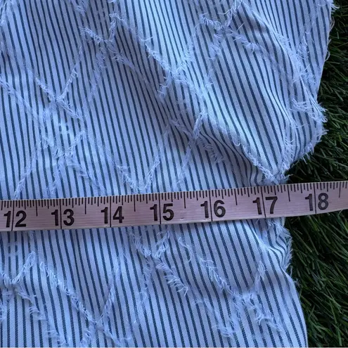 THML Mohair Pinstriped V-Neck Short Sleeve Mini Dress Size XS