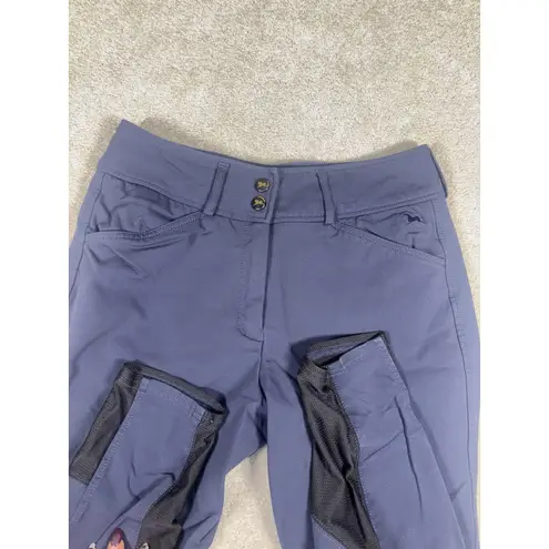 RJ Classics Breeches Women's 28 L Knee Riding Pants Blue Nylon
