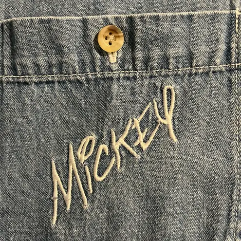 Mickey unlimited Vintage Women’s L Mickey Mouse Embroidered Sleeveless Shirt