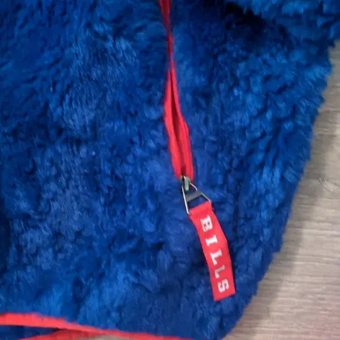 GIII Blue Red Fleece Buffalo Bills Pullover Size Small