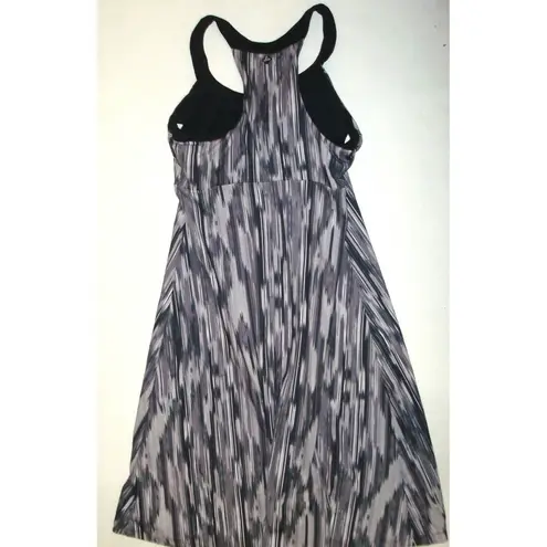 prAna New Womens NWT Rainblur Shauna Dress Bra M Black White Tank Work Casual