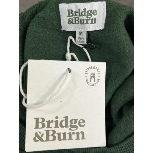 Bridge & Burn Fremont Sweatshirt Forest Green Organic Cotton NWT Size Medium