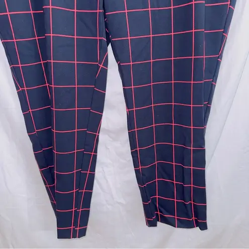 Eloquii Women’s  Blue Plaid Mid Rise Straight leg Business Casual Pants size 22W