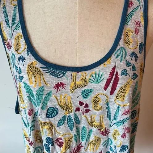secret treasures Gray Sleeveless Relaxed Tank Top