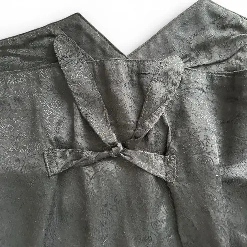 Boho Elephant Embroidered Vest | Vintage Kāra•vān | Folk Art India | Size M Black Size M