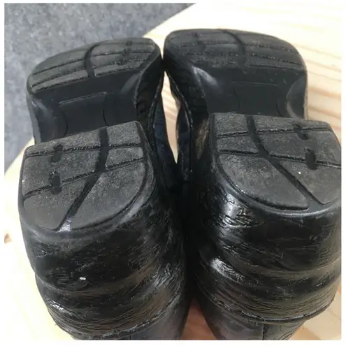 Bolo Shoes Womens 8 M Professional Clogs Heels Comfort Gray Blue Slip On Low Top