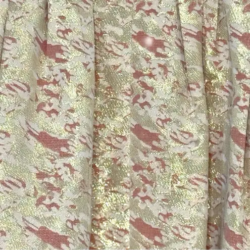 Moulinette Soeurs ANTHROPOLOGIE “Sugarplum” Metallic Brocade A-Line Skirt Size 6