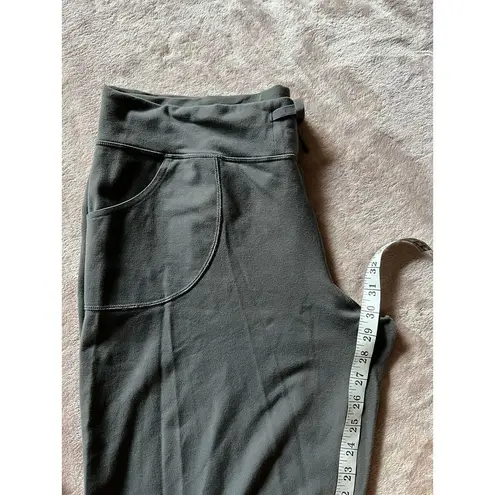 Lululemon Athletics Grey Bell Bottom Yoga Pants With Drawstring Size 12 Gray