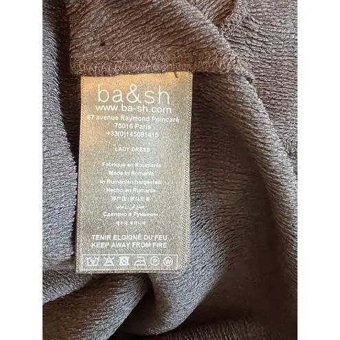 Ba&sh Woody Ruffle Mini Dress Black Size XS - NWT